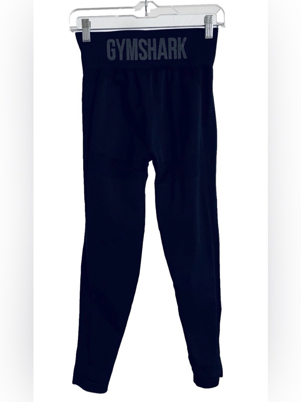 GYMSHARK Black Logo Athletic LEGGINGS Size Medium